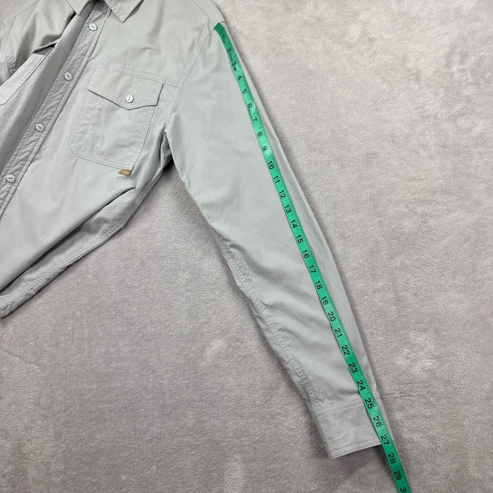 Outdoor Research Shirt Mens Large Gray Wanderer LS Stretch Outdoors Hiking - Picture 10 of 12